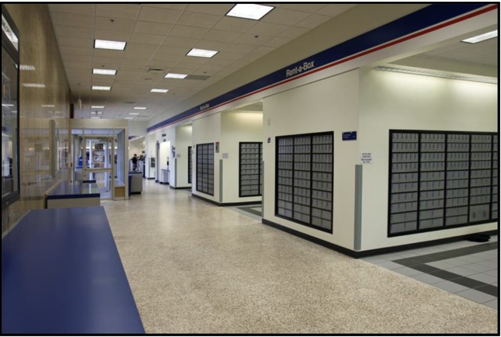 Post office lobby