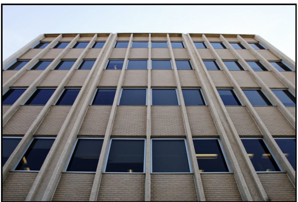 Second through fifth floors, facing east.